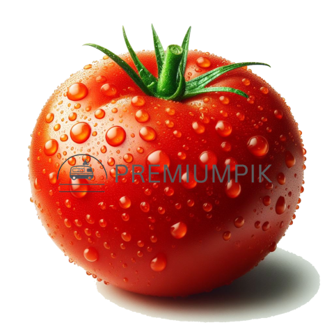 Tomato ai image on transparent background