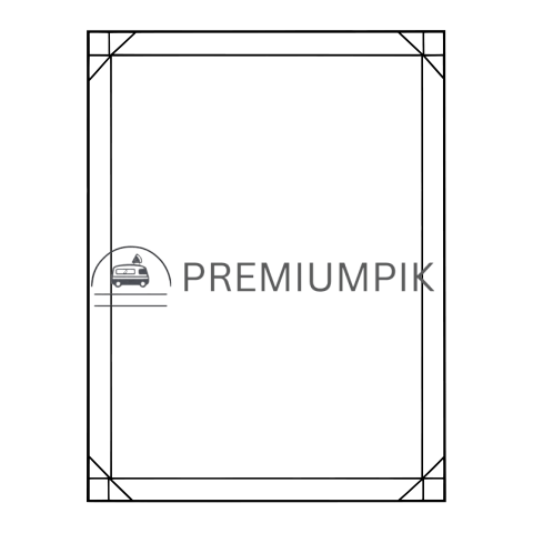 black frame transparent image