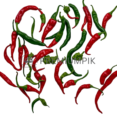 Red and Green Chili Peppers