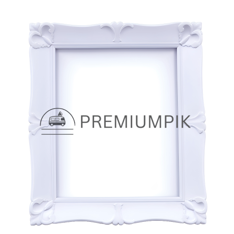 White frame design ai