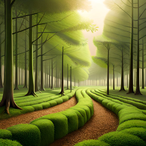 Jungle tree ai image