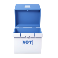 Ballot box for vote