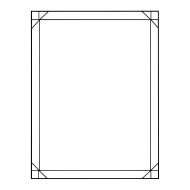 black frame transparent image