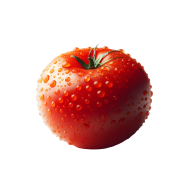 Tomato photo on a transparent background