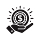 Money in Hand Financial Security Icon