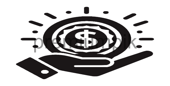 Money in Hand Financial Security Icon