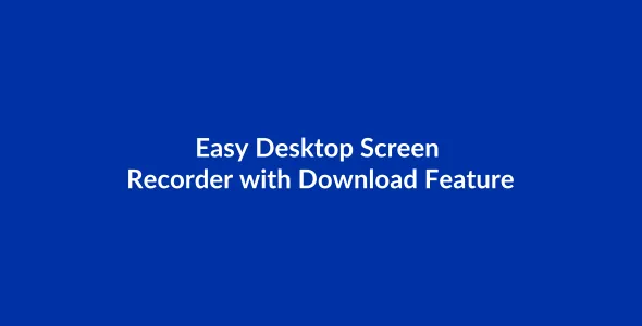 Screen Recorder Web Tool
