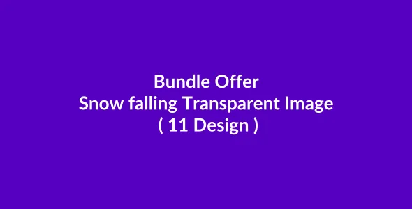Snow falling Transparent Image bundle