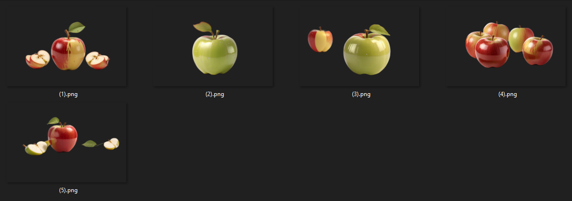 3D Apple Bundle Image Design